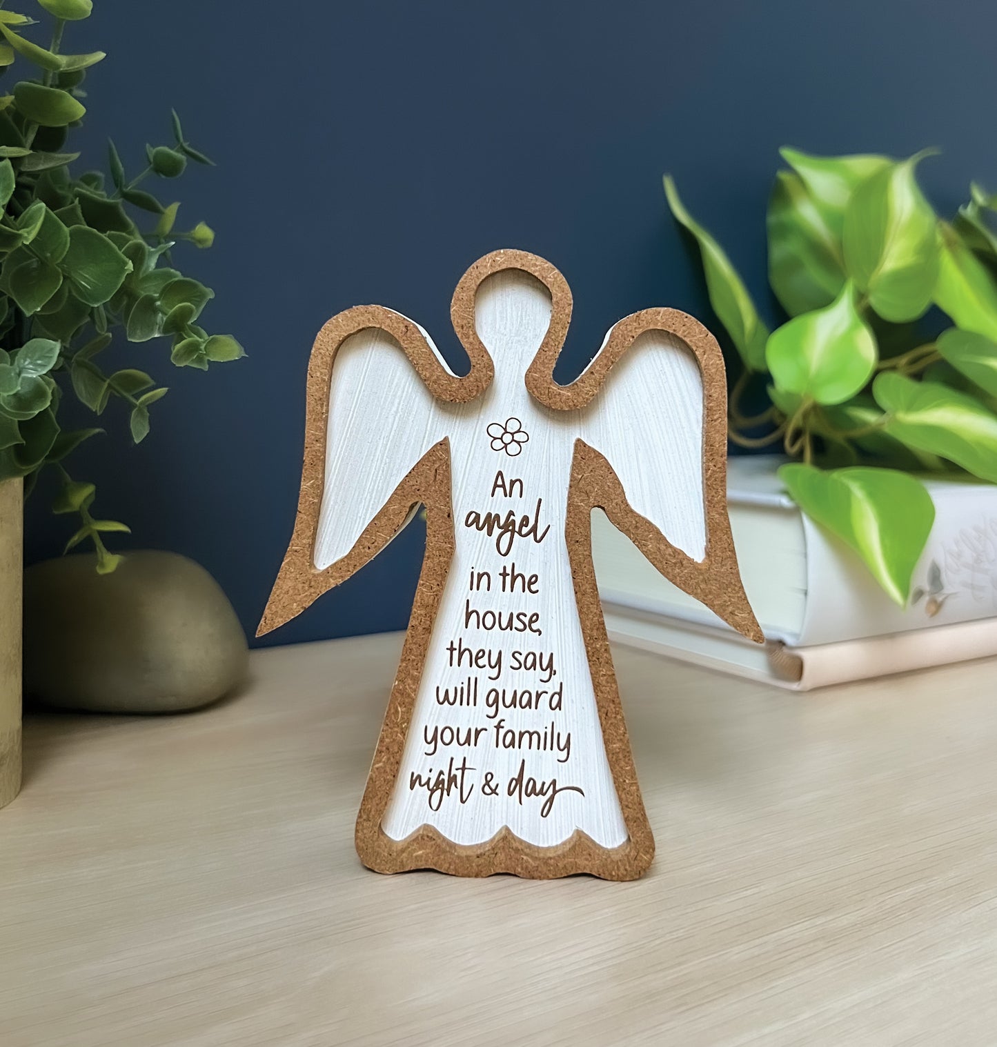 Framed Standing Angel Plaques