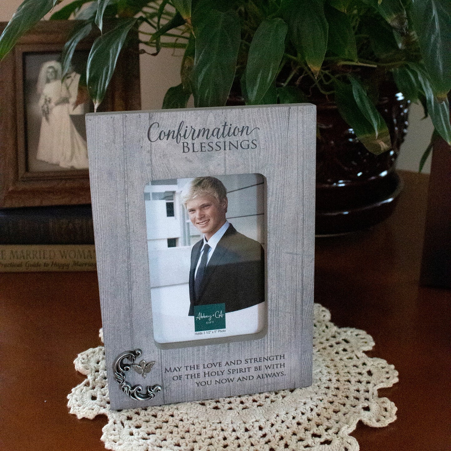 Confirmation Blessings Dove Picture Frame