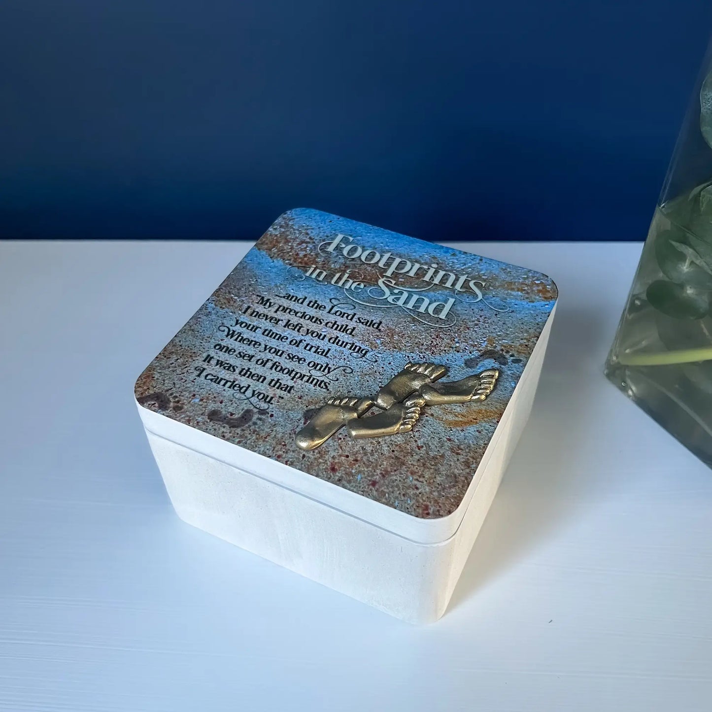 Footprints Keepsake Box