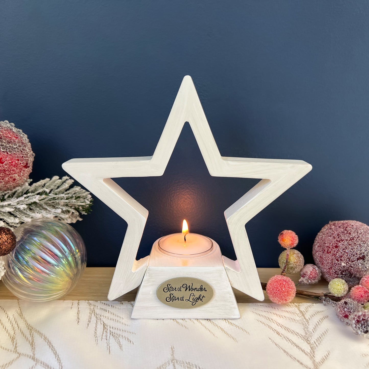 Star of Wonder Tea Light Candle Holder