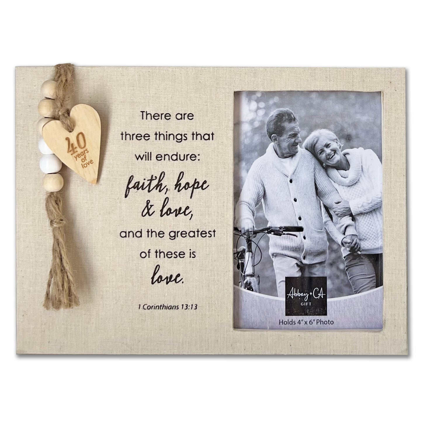 Anniversary Fabric Picture Frame