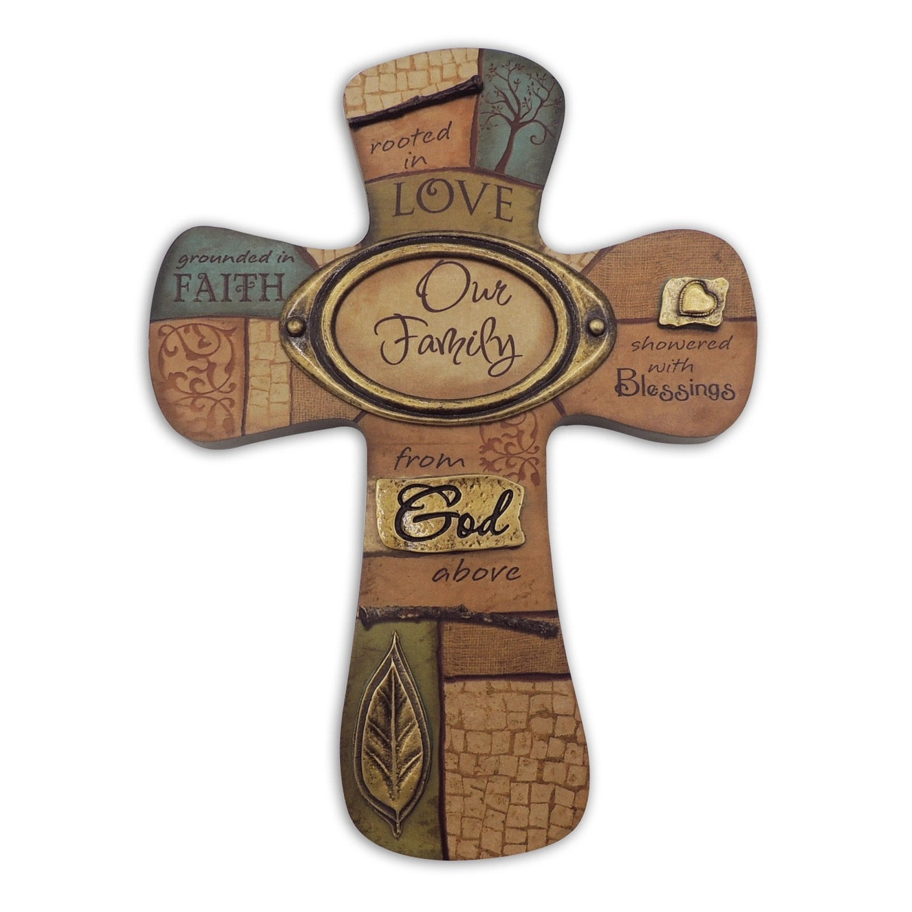 Our Family Collage Wall Cross