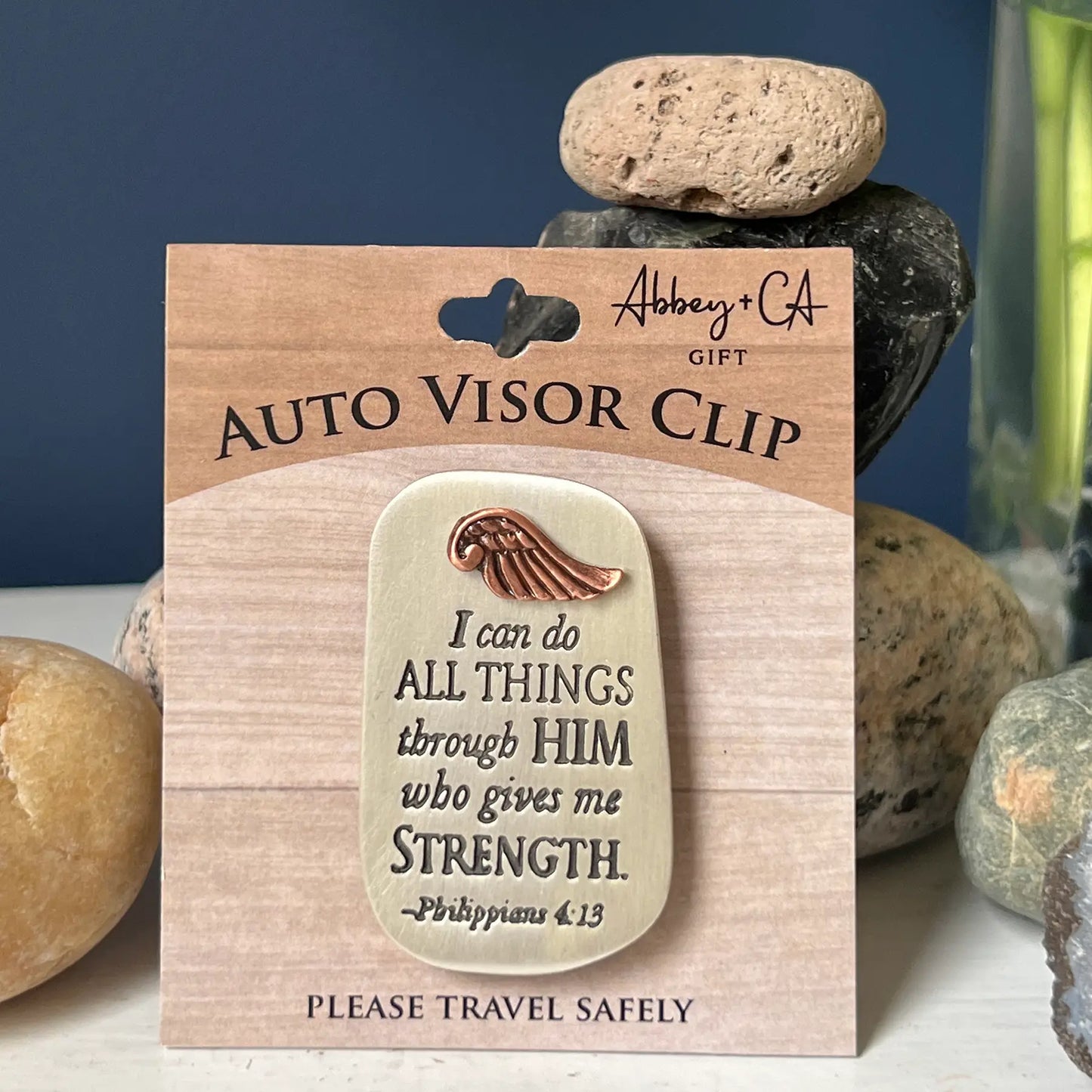 Inspirational Tag Visor Clips