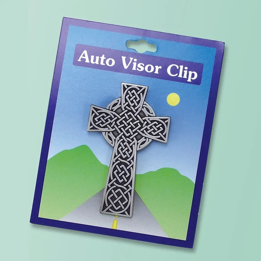 Celtic Knot Cross Visor Clip
