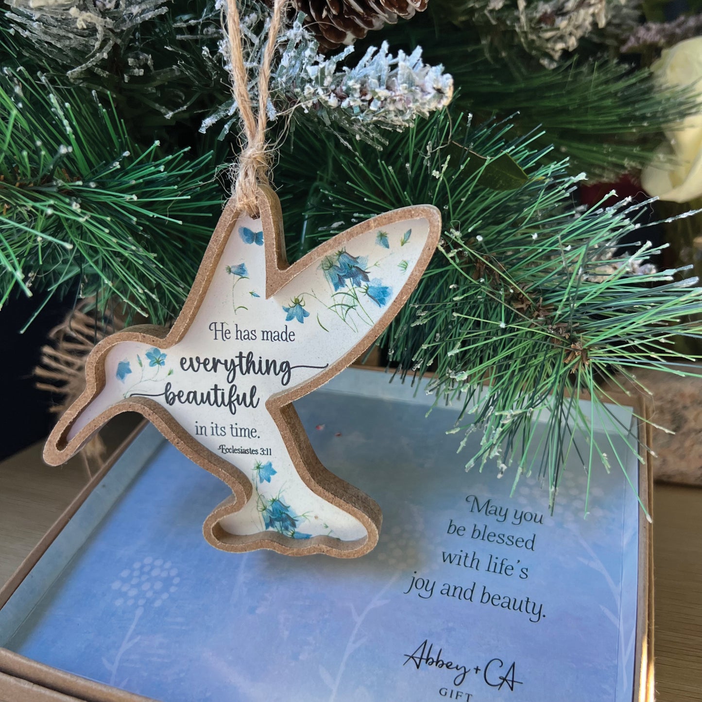 Hummingbird Framed Ornament
