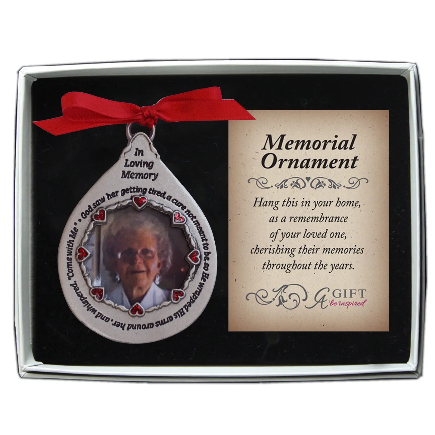 God Saw Memorial Tear Photo Ornament