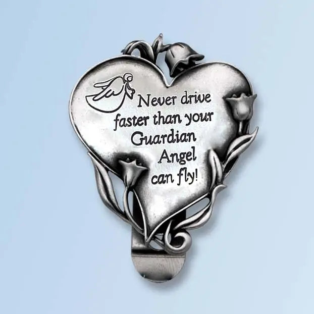 Floral Heart Visor Clips