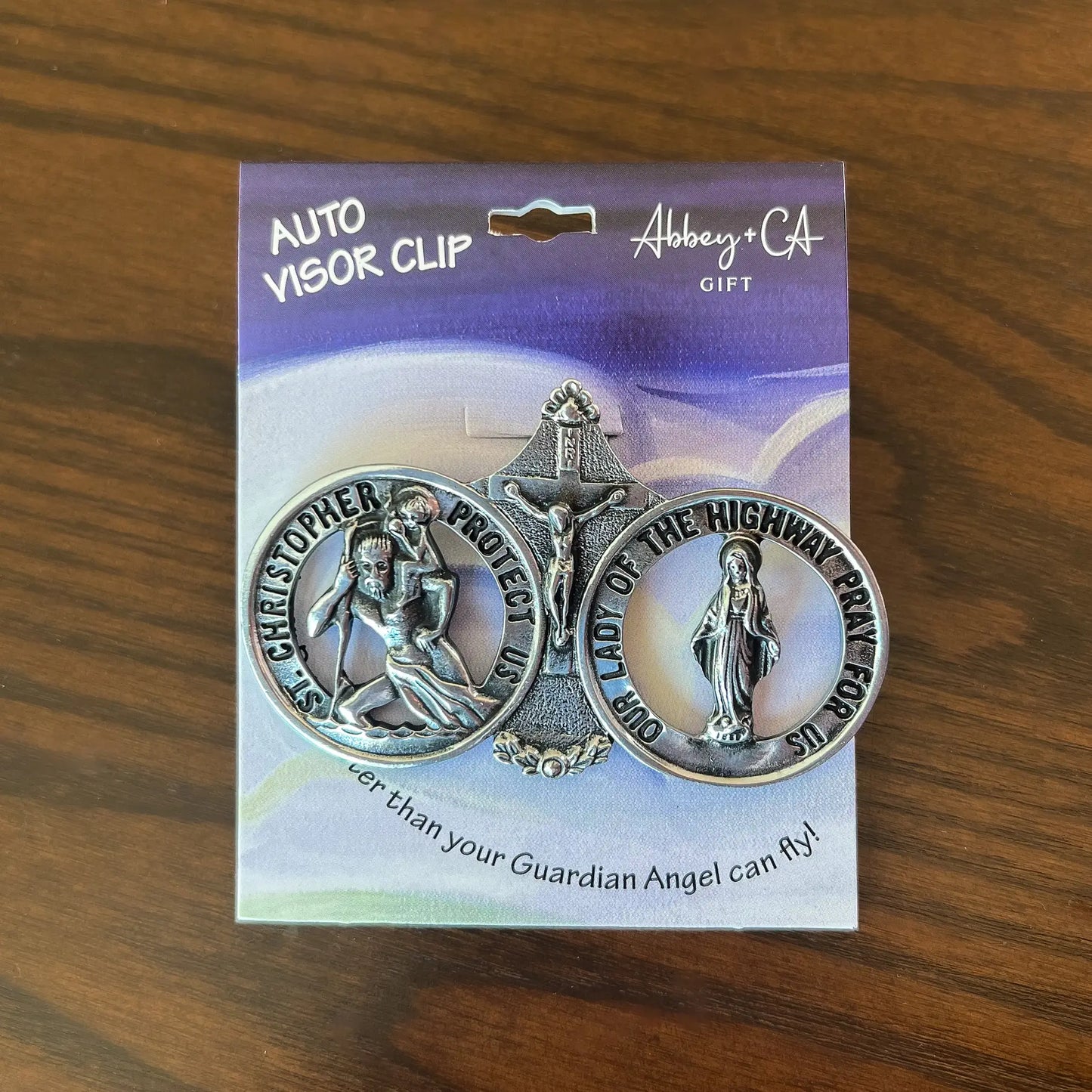 St. Christopher & Our Lady of the Highway Visor Clip