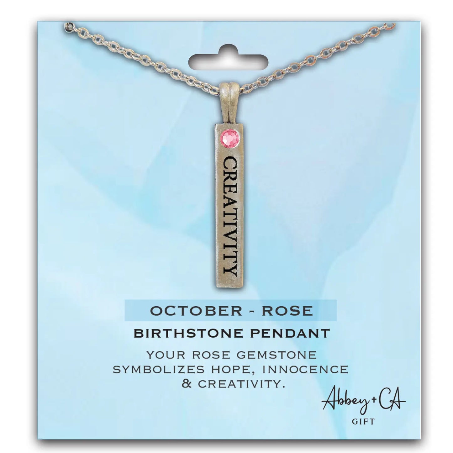 Birthstone Pendant Necklace