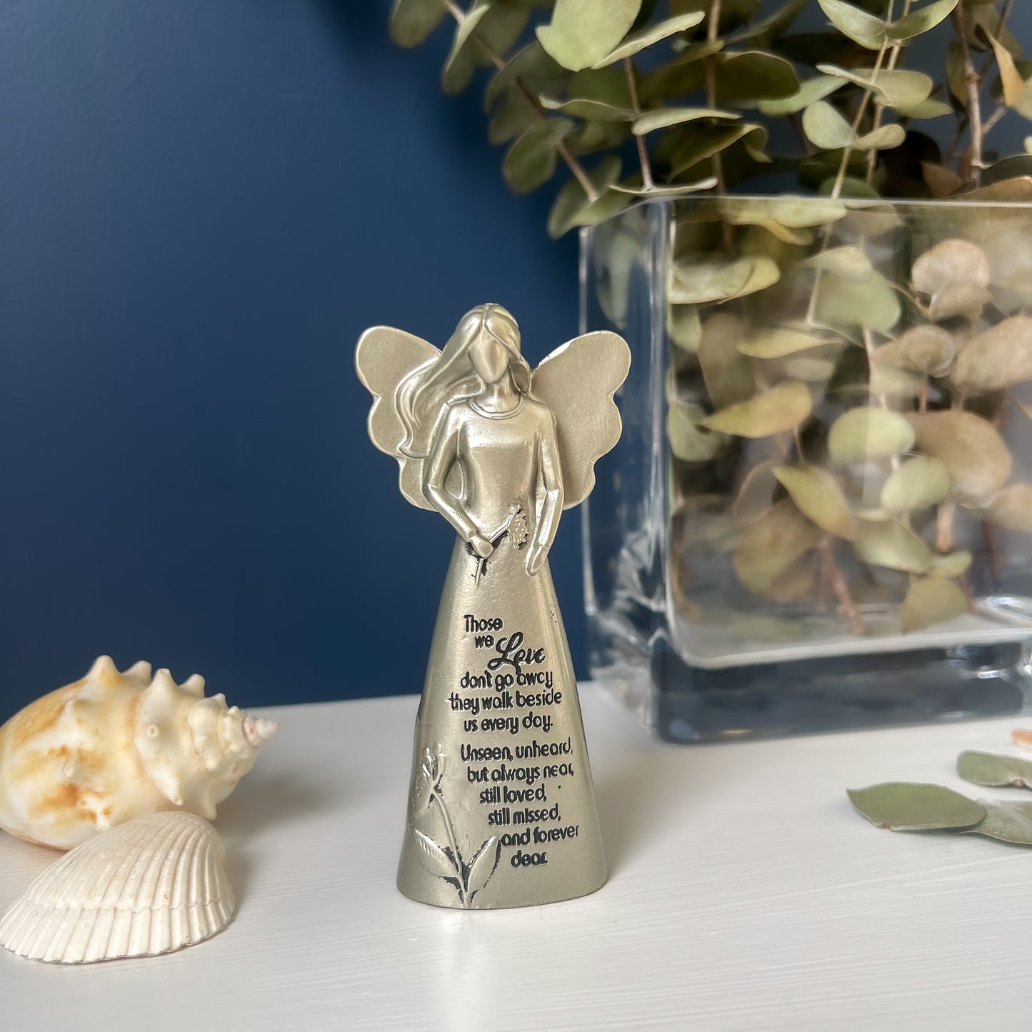 Message Angel Metal Figurine
