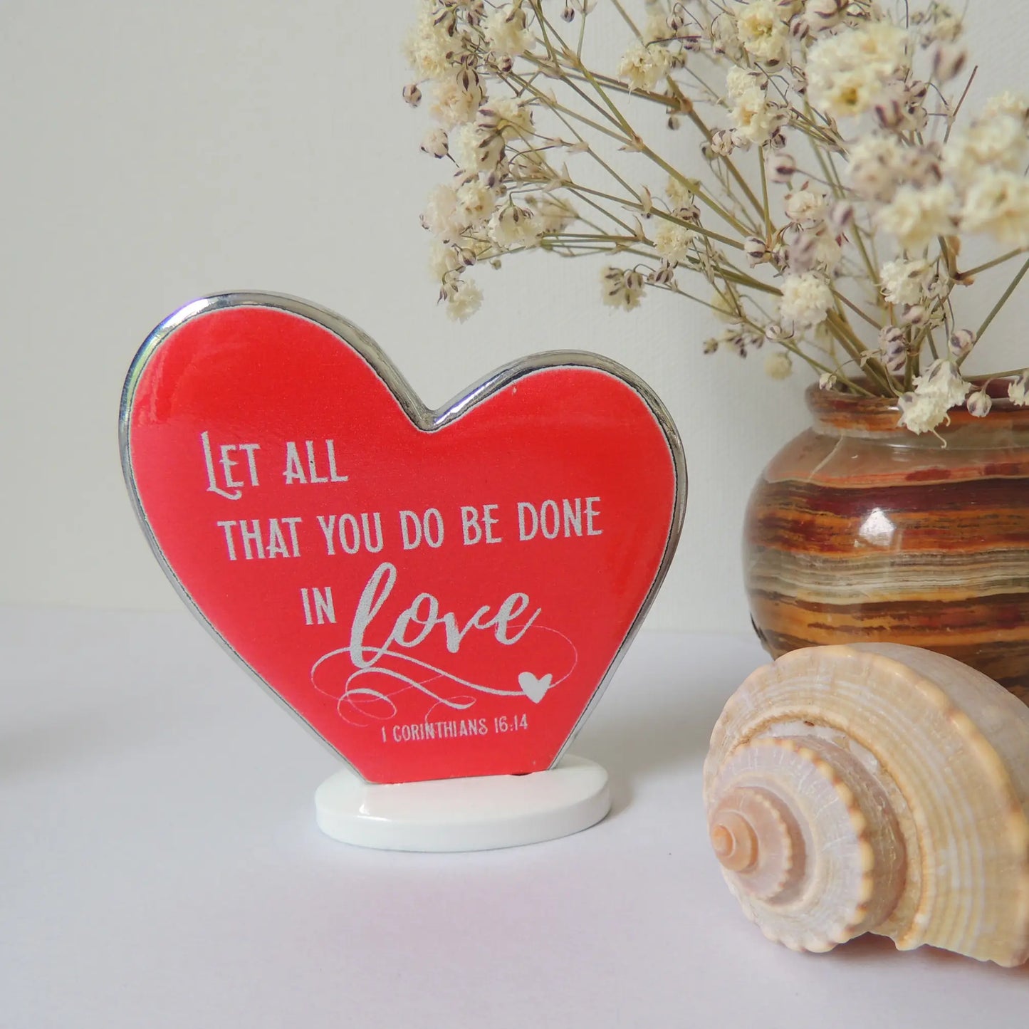 Standing Mini Heart Plaques