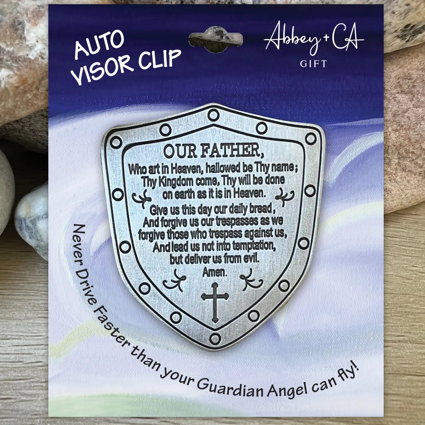 Lord’s Prayer Shield Visor Clip
