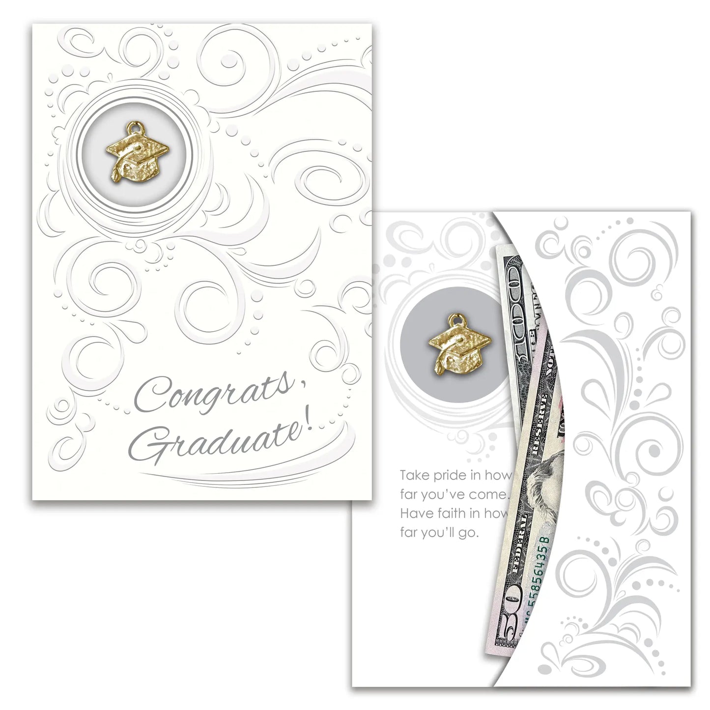 Graduation Card & Charm