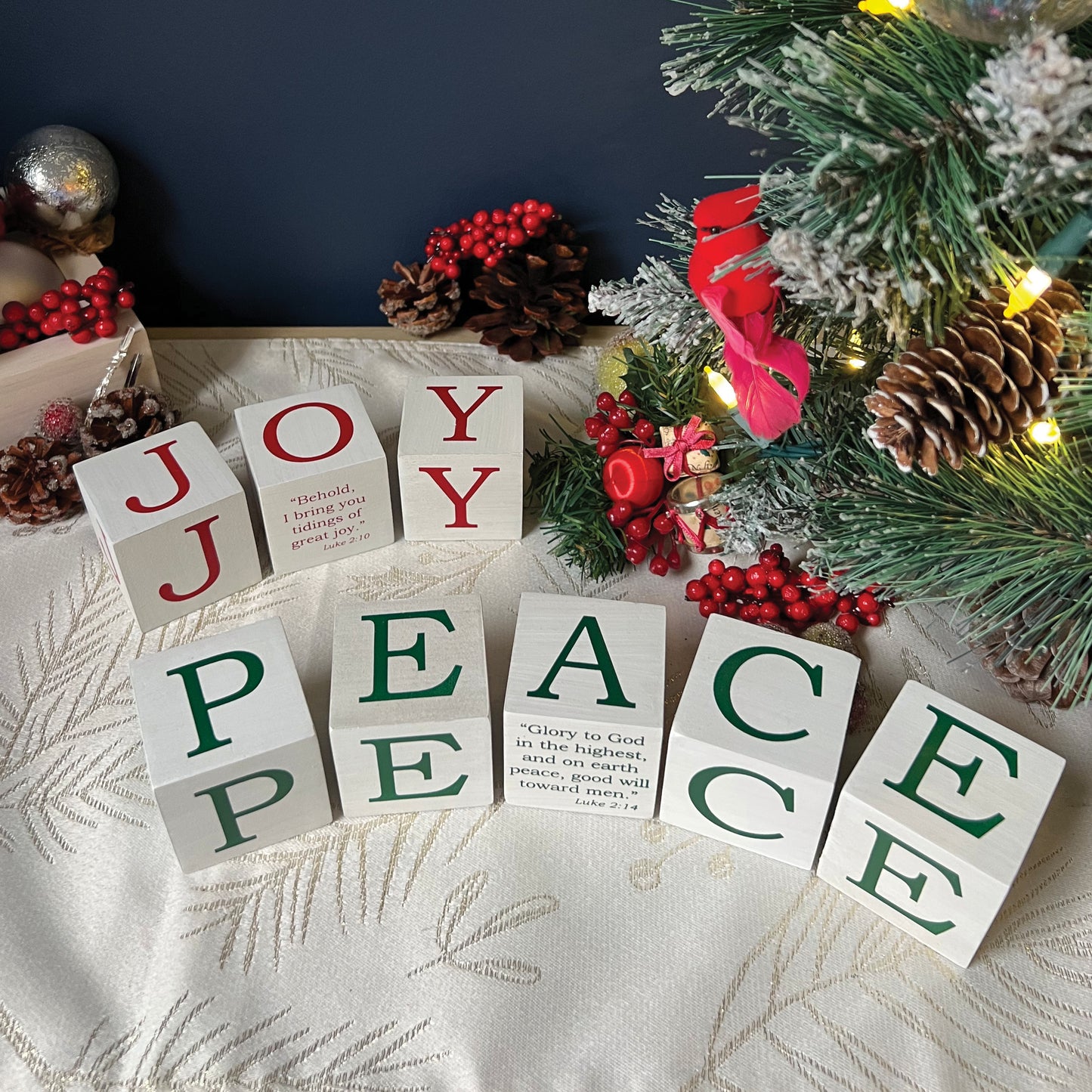 Christmas Letter Blocks