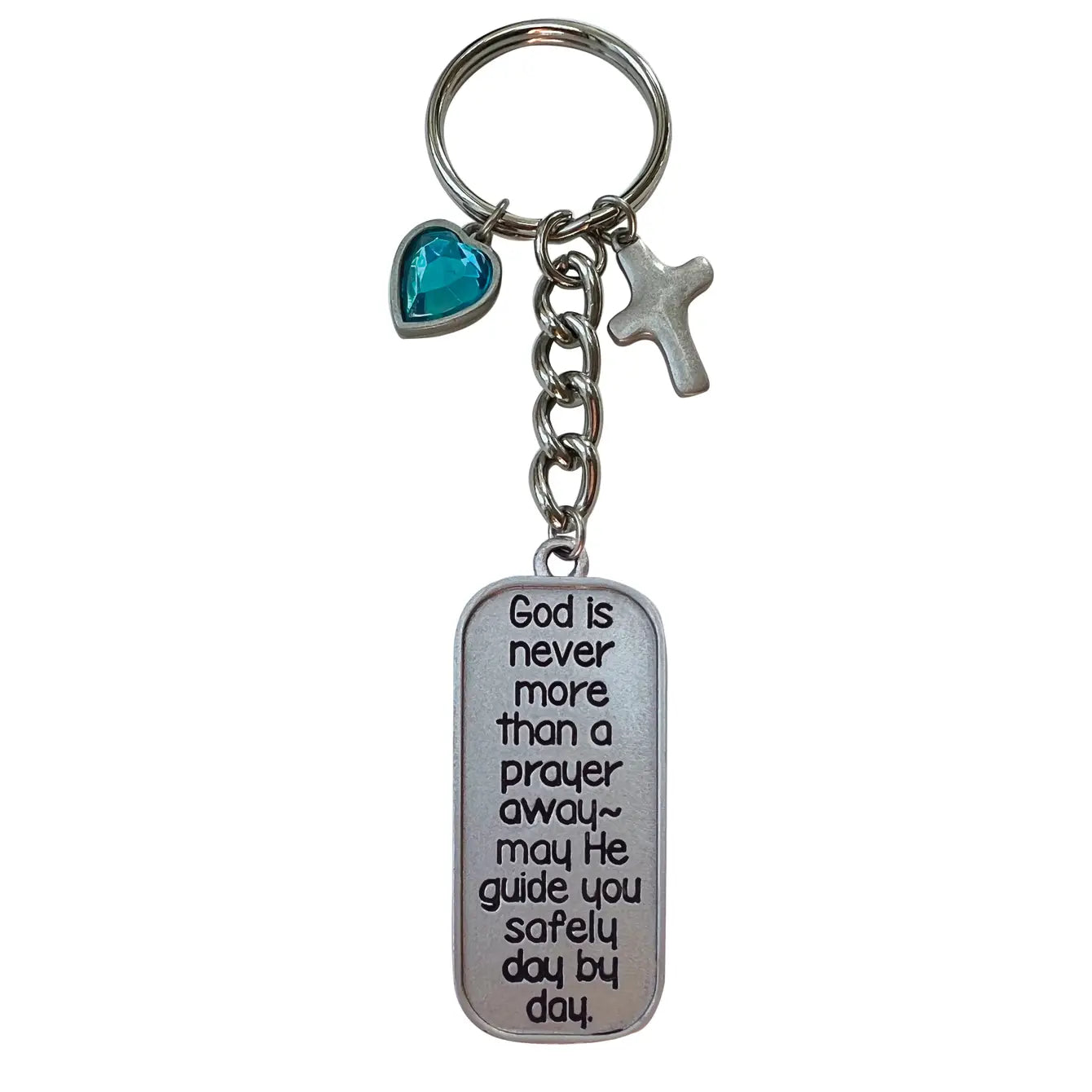 Gemstone Heart Key Rings