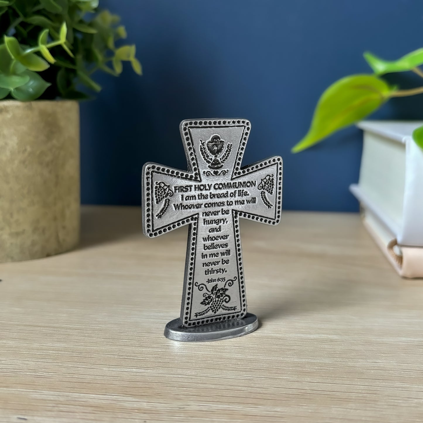 Communion Standing Message Cross