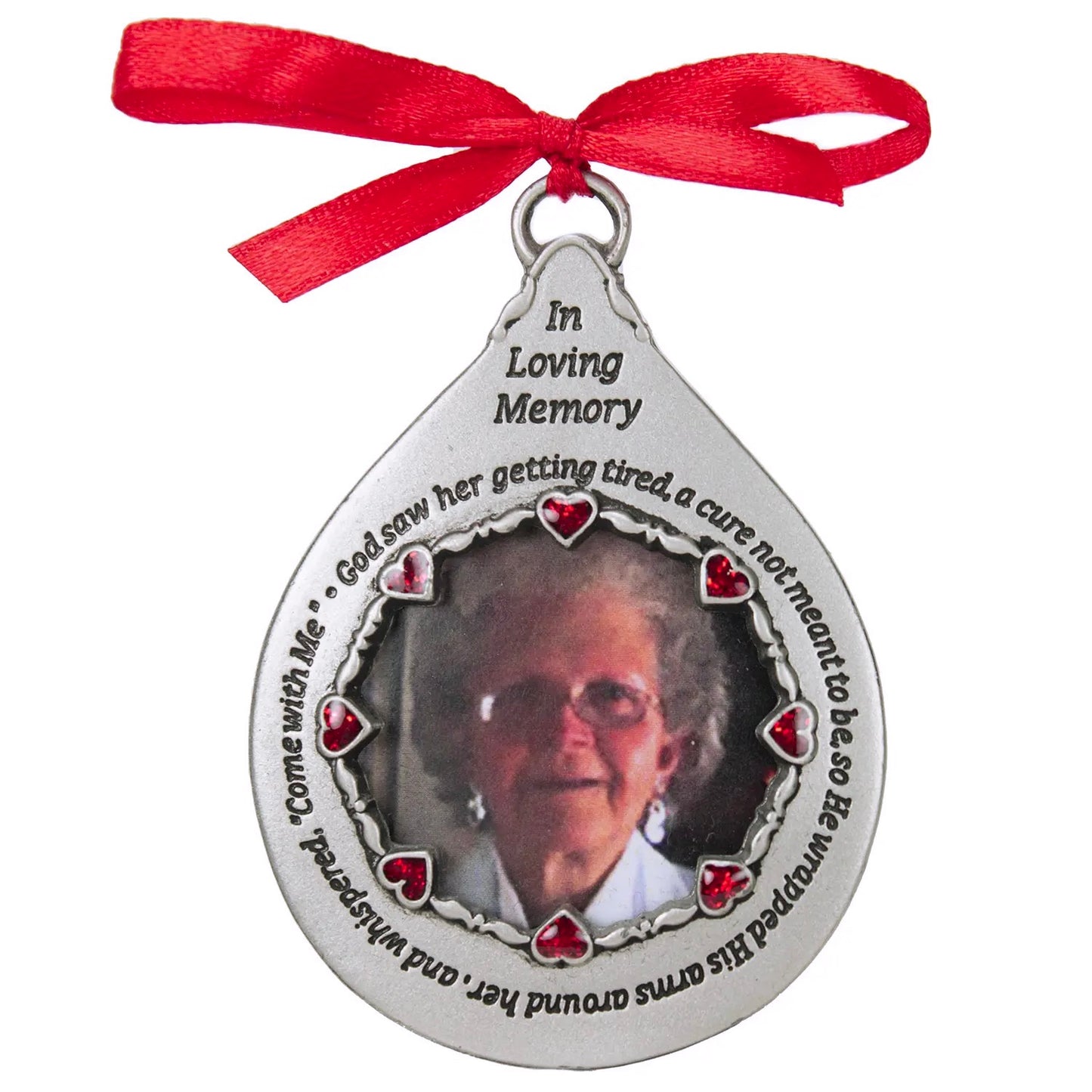 God Saw Memorial Tear Photo Ornament