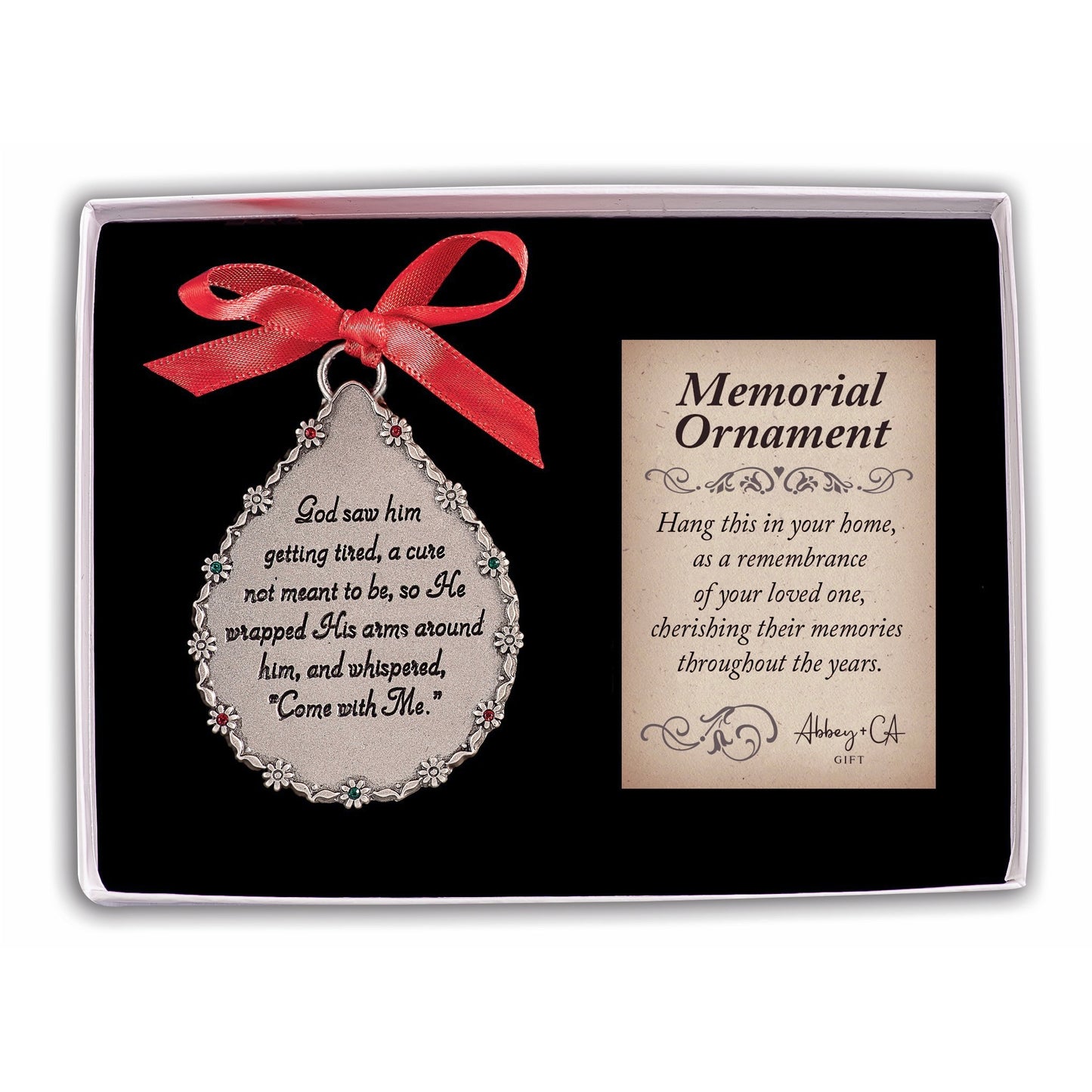 God Saw Memorial Tear Ornament