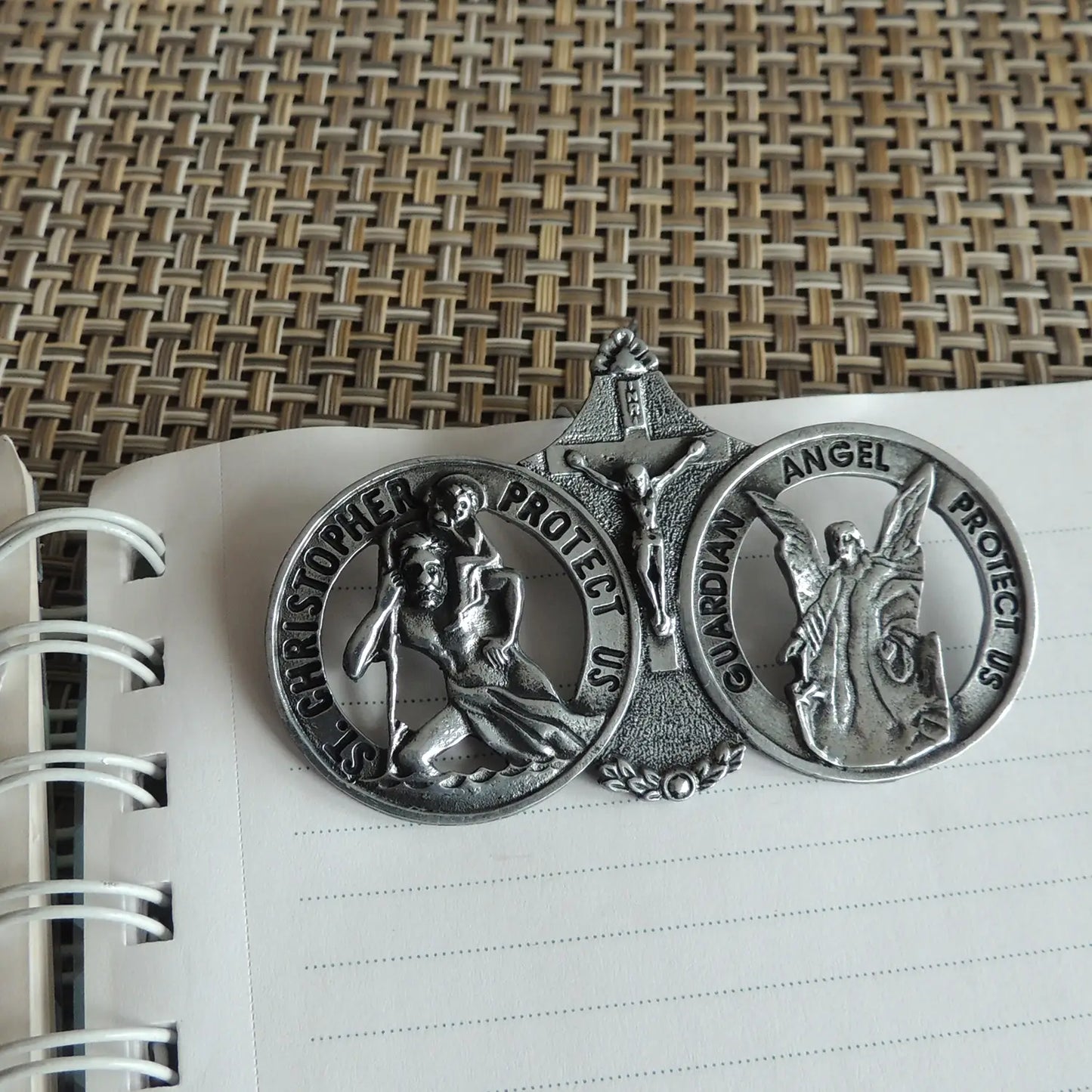 St. Christopher & Angel Visor Clip