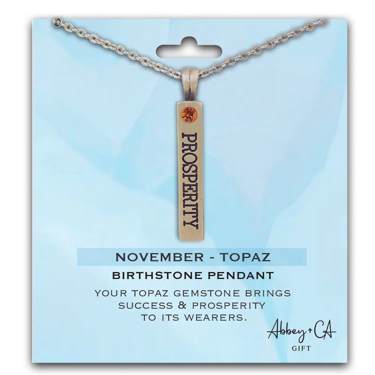 Birthstone Pendant Necklace
