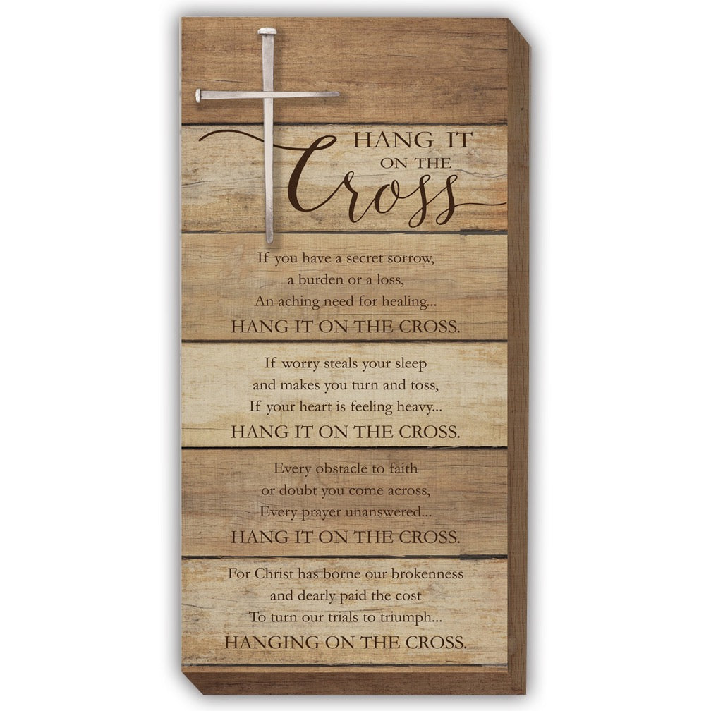 Hang It On The Cross Plaque
