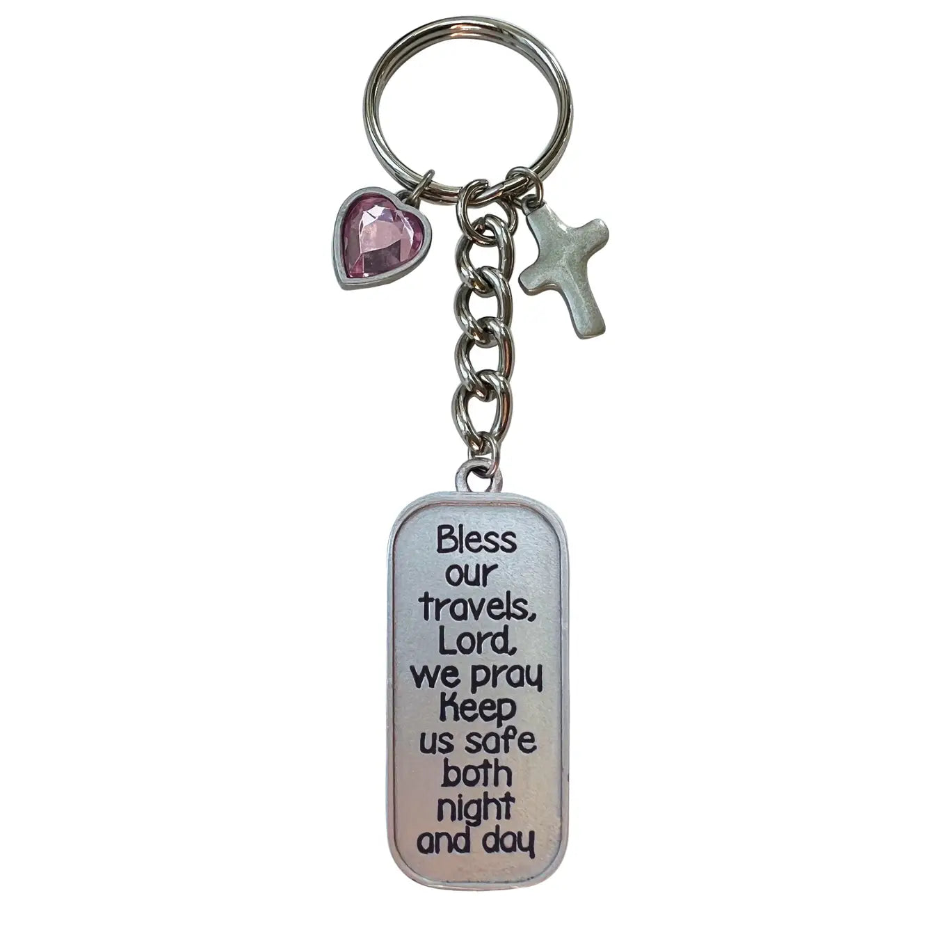 Gemstone Heart Key Rings