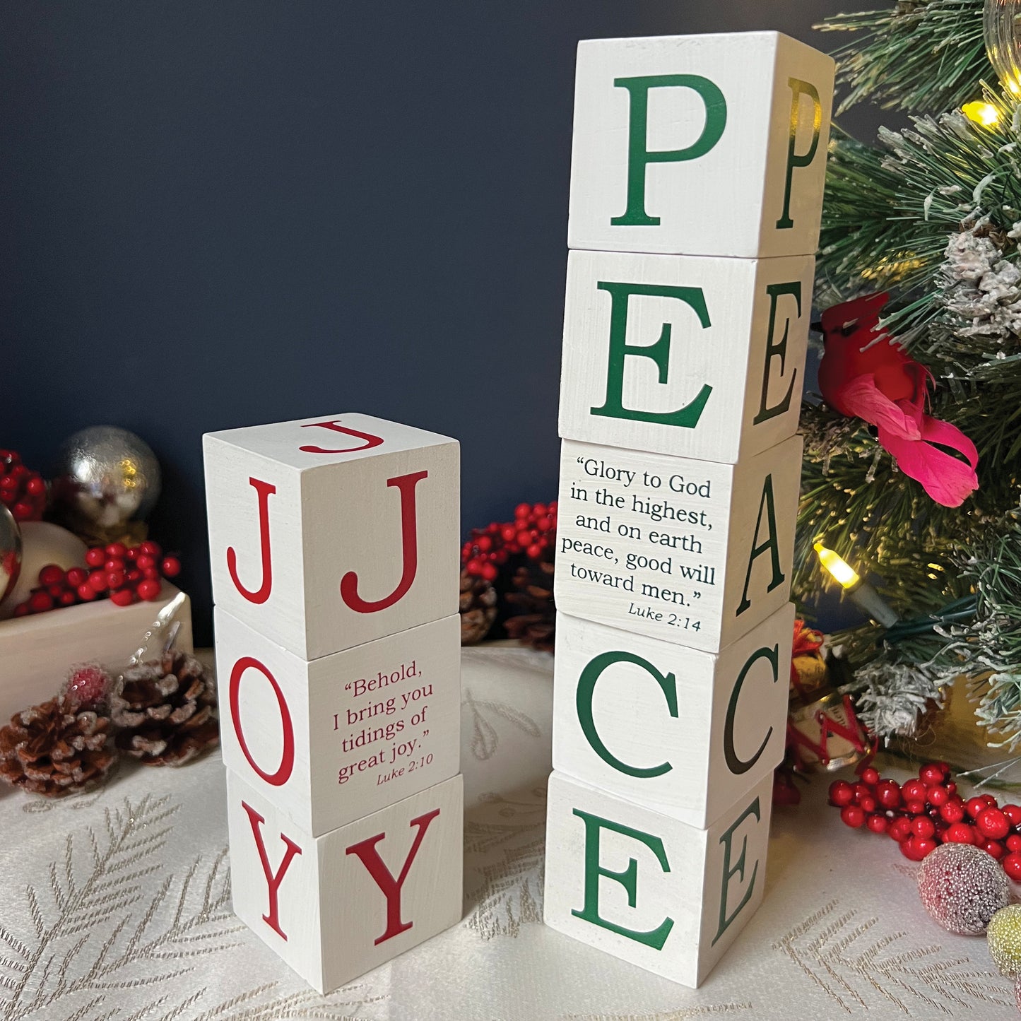 Christmas Letter Blocks