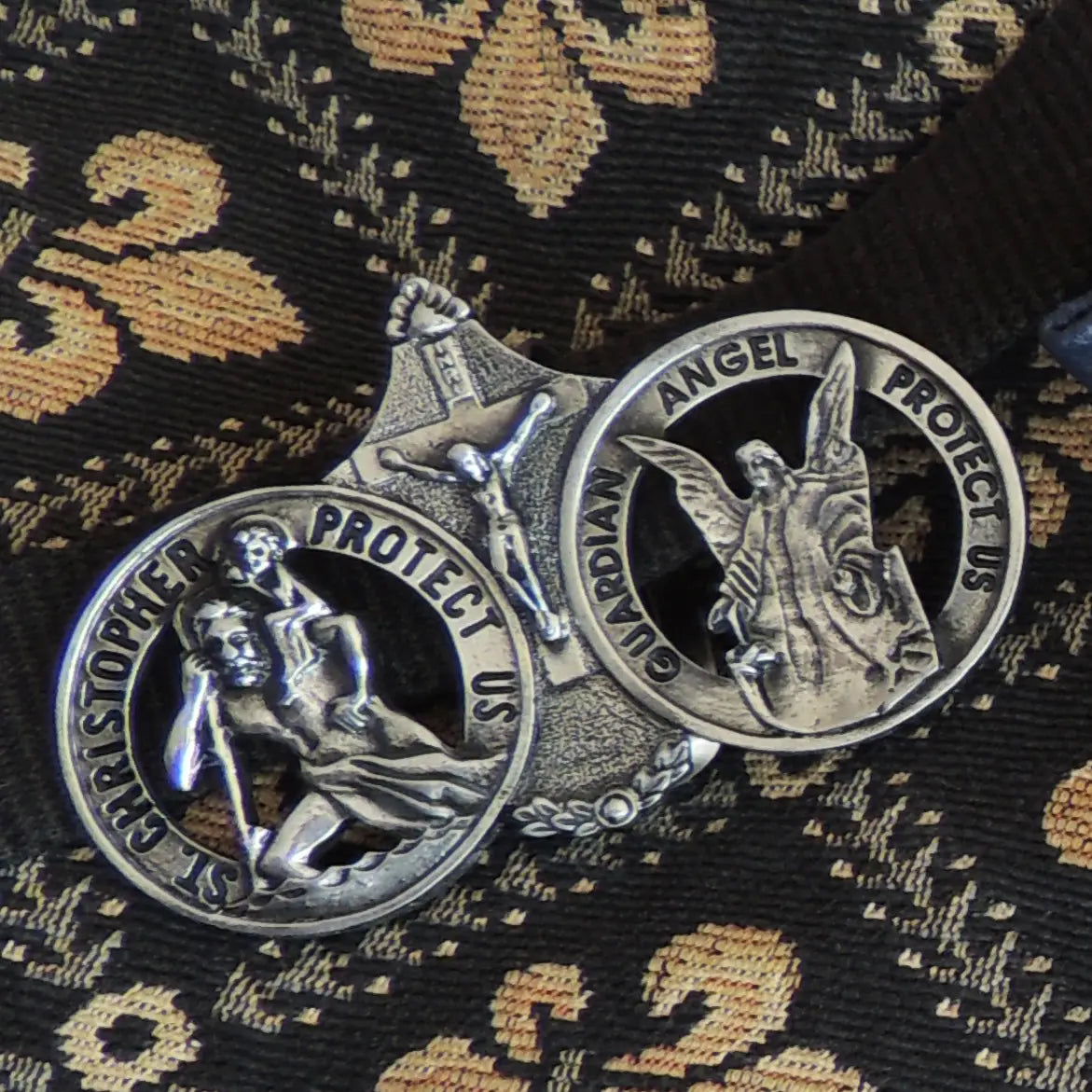 St. Christopher & Angel Visor Clip