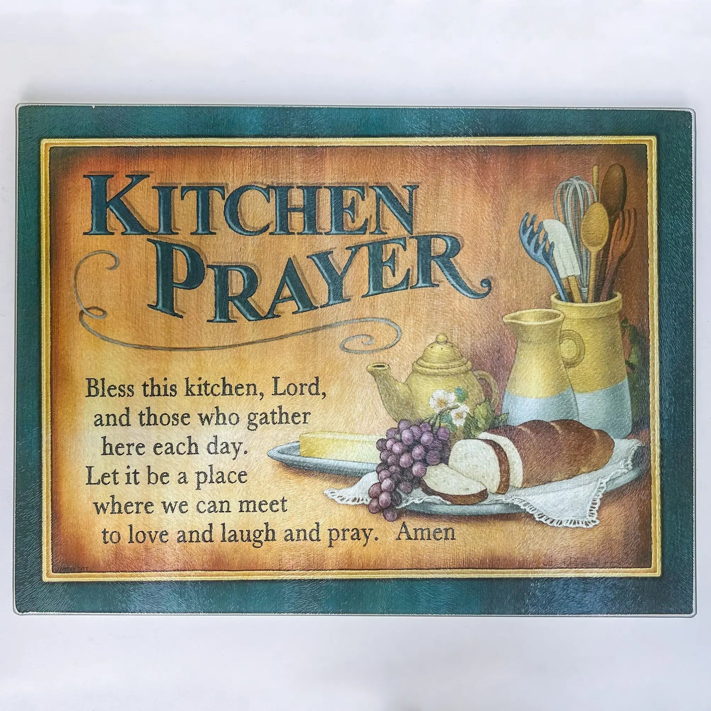 Kitchen Prayer Cutting Board