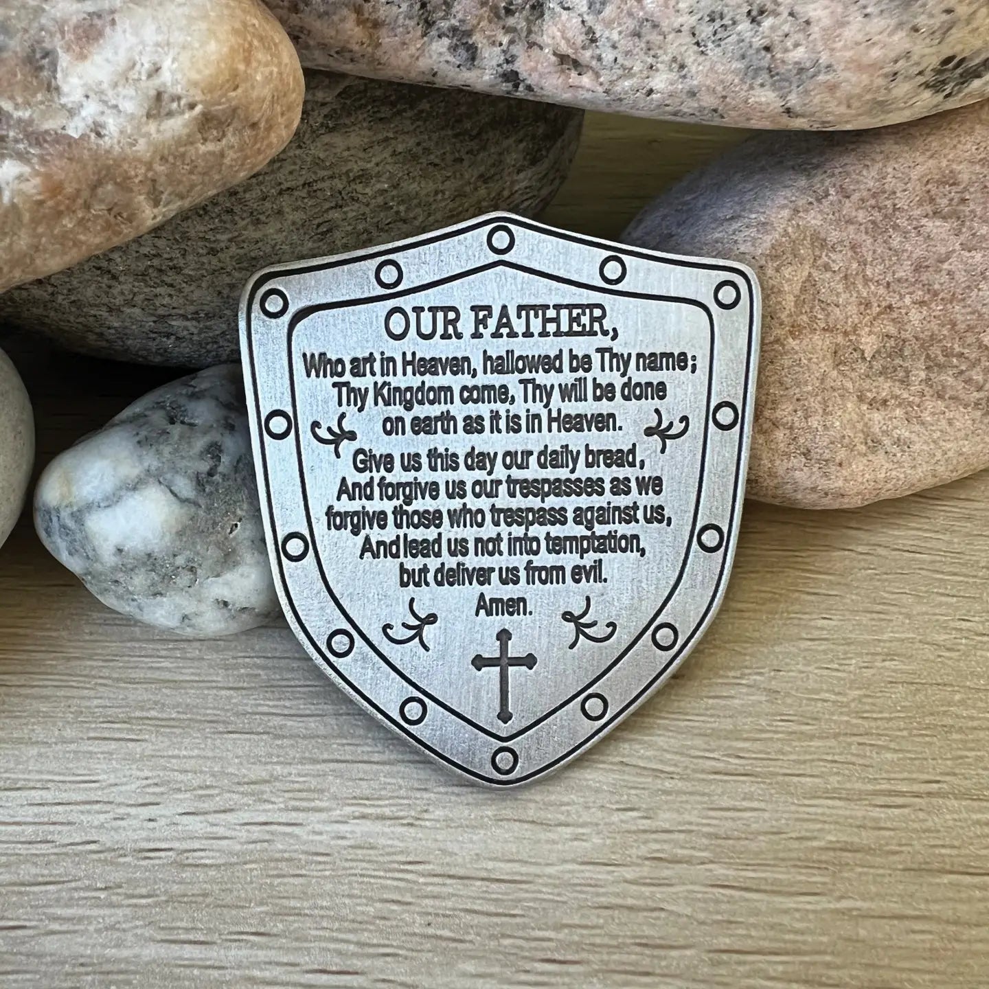 Lord’s Prayer Shield Visor Clip