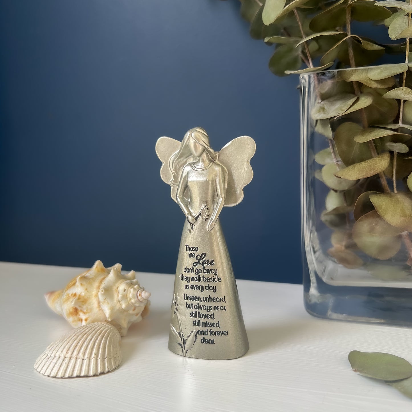 Message Angel Metal Figurine