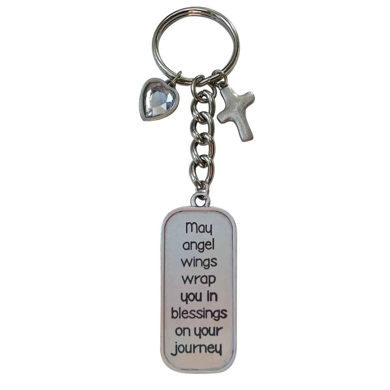 Gemstone Heart Key Rings