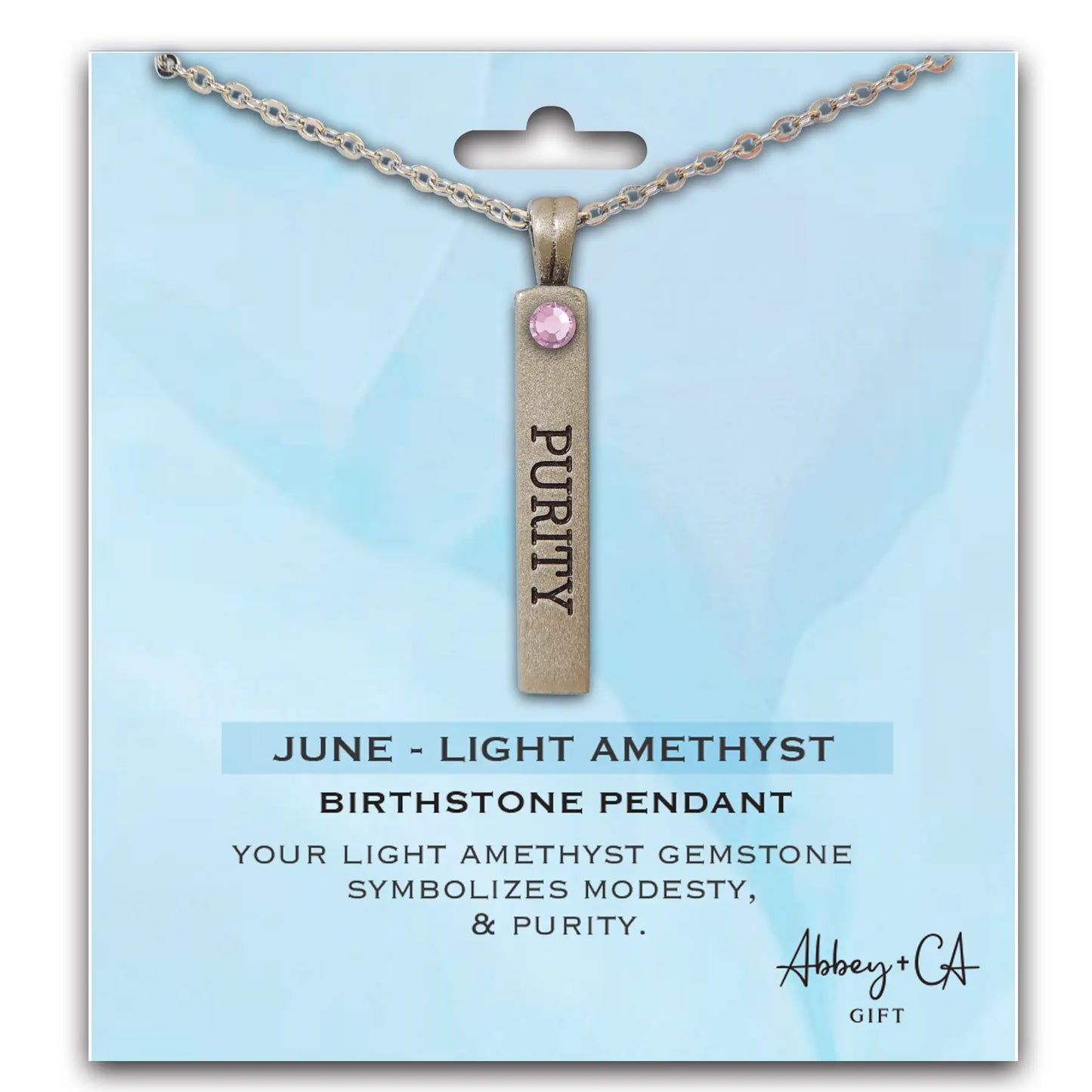 Birthstone Pendant Necklace