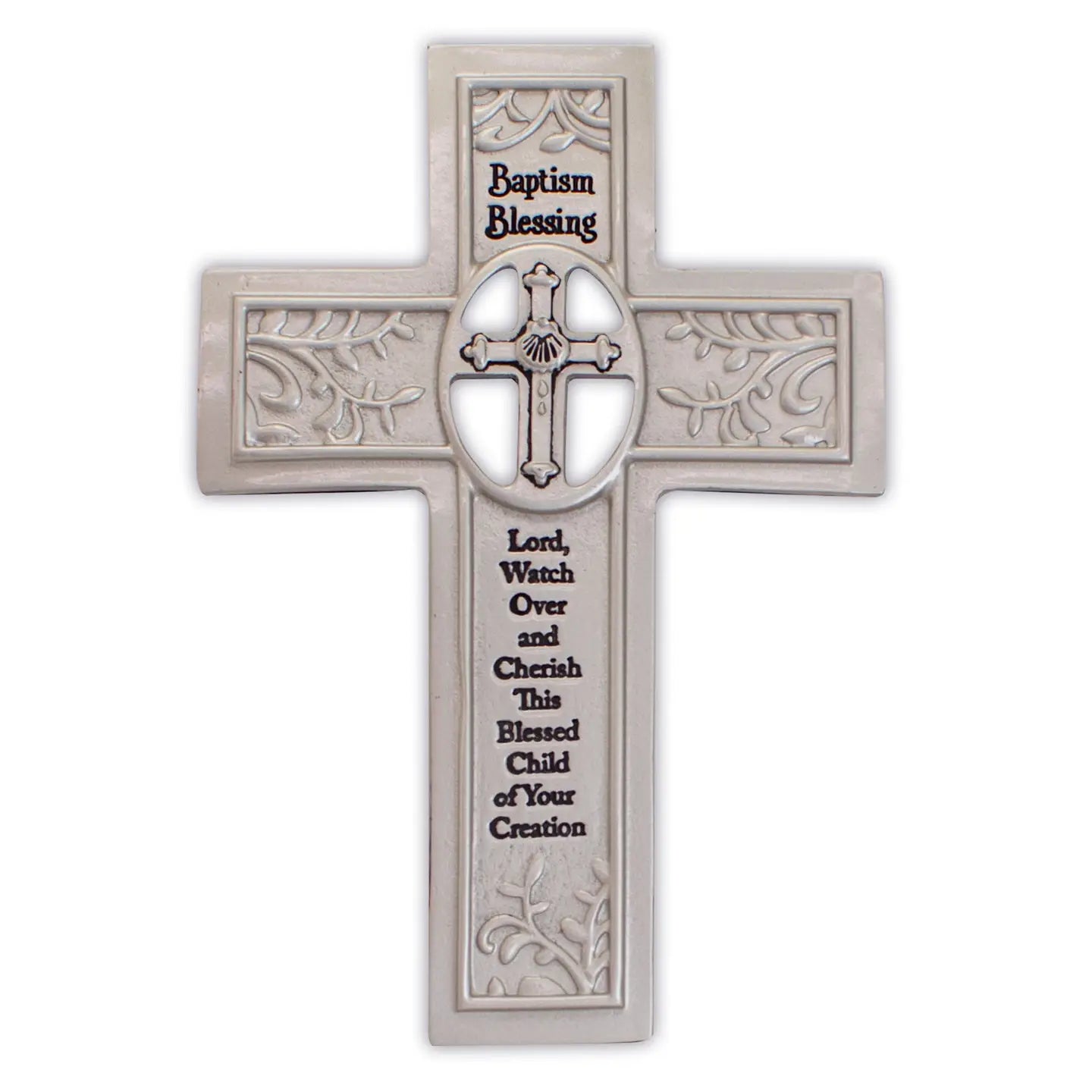 Baptism Blessing Metal Cross
