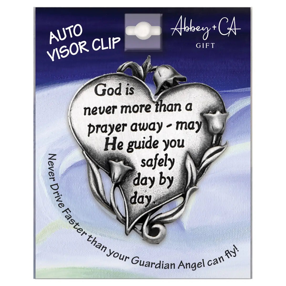 Floral Heart Visor Clips