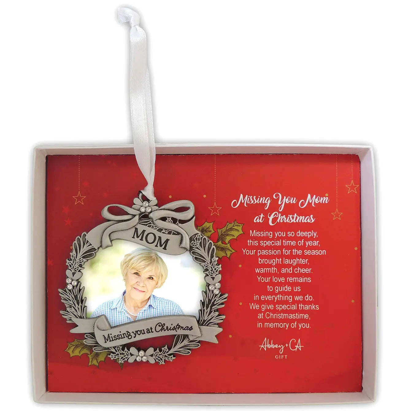Missing You Memorial Photo Ornament