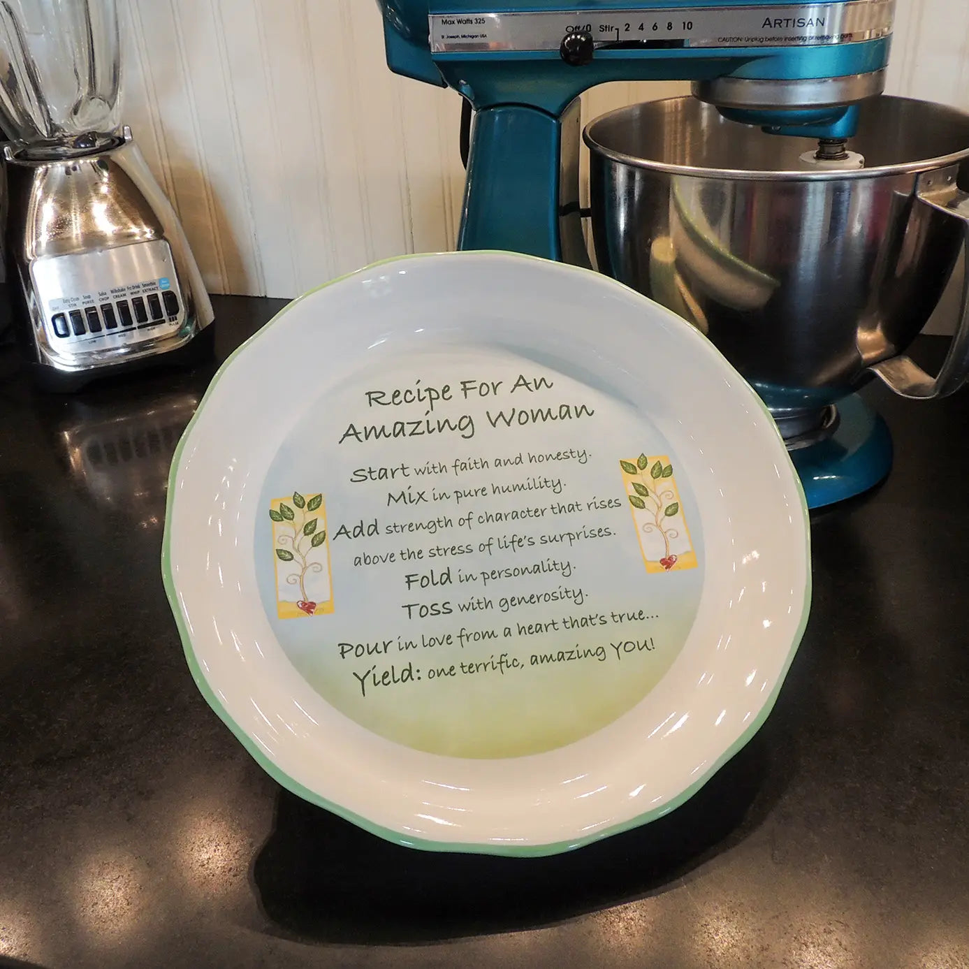 Amazing Woman Pie Plate
