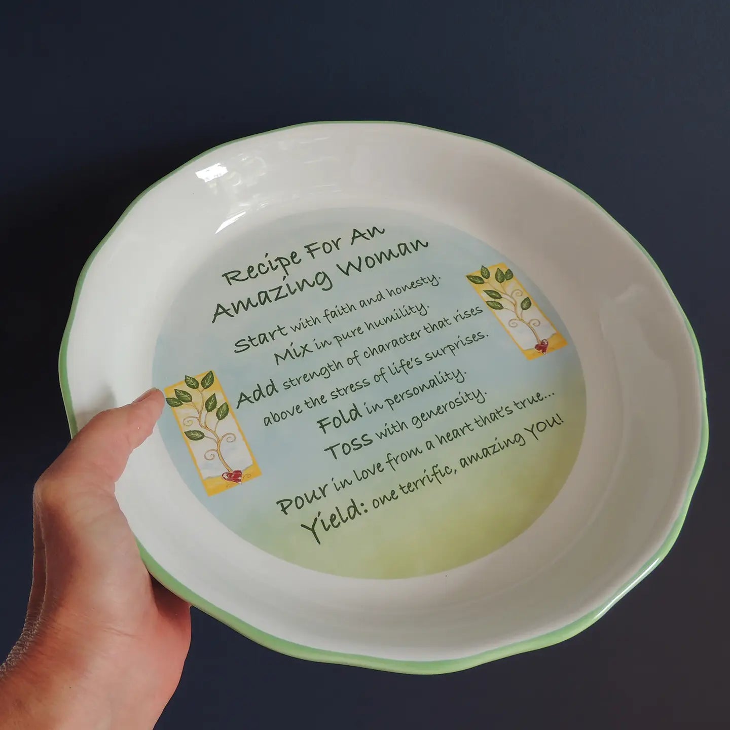 Amazing Woman Pie Plate