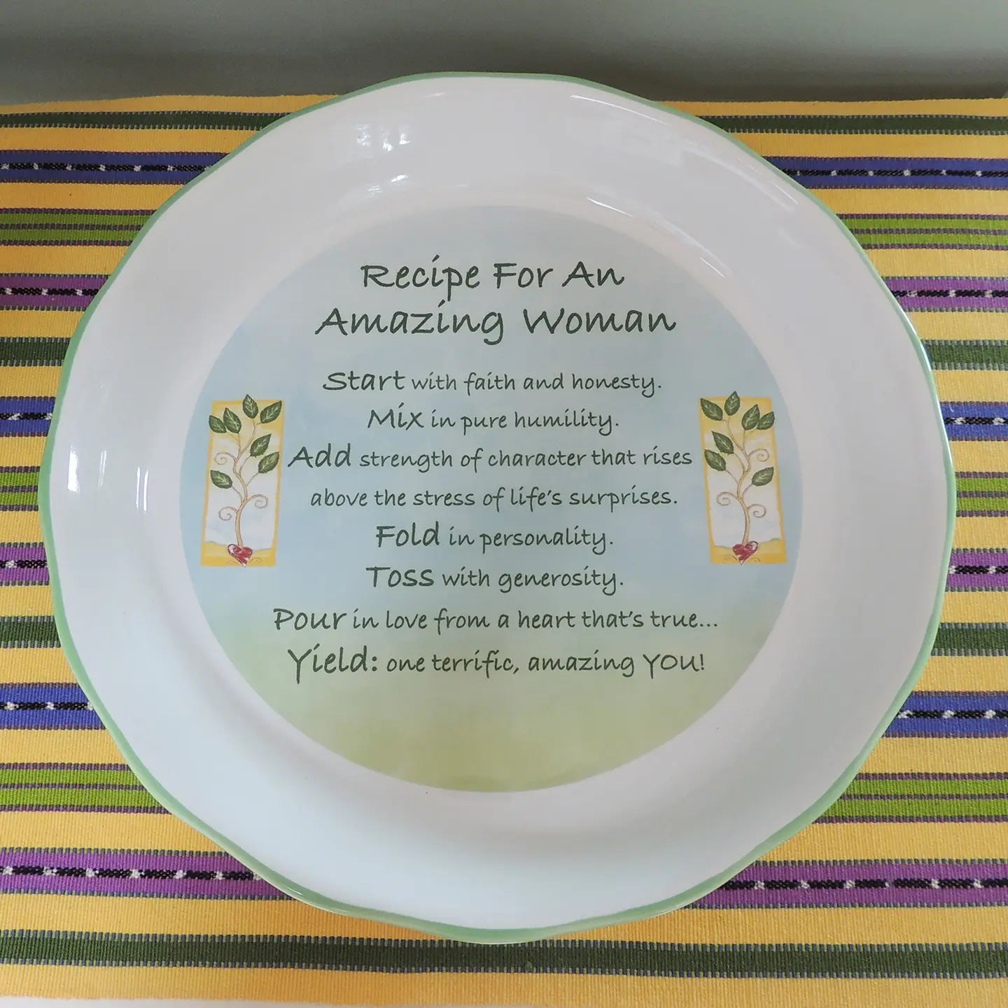 Amazing Woman Pie Plate