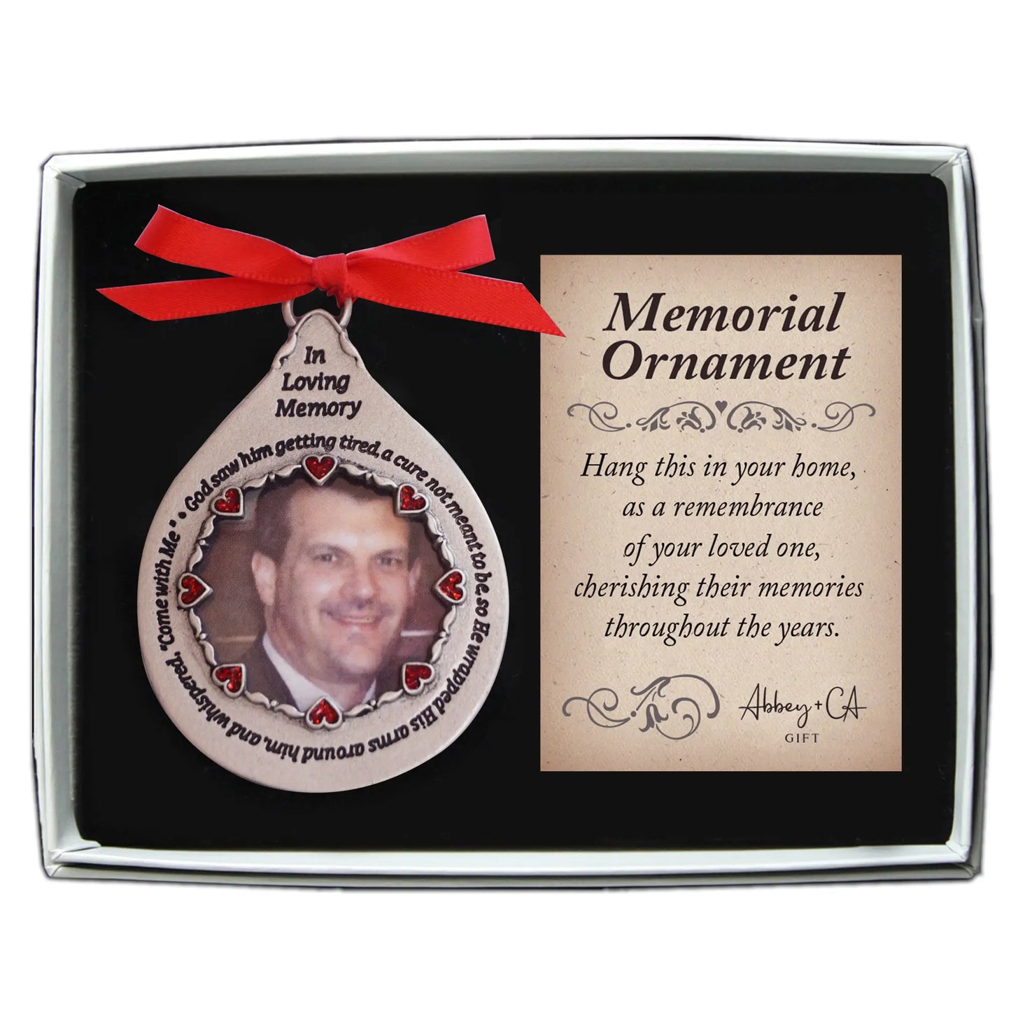 God Saw Memorial Tear Photo Ornament