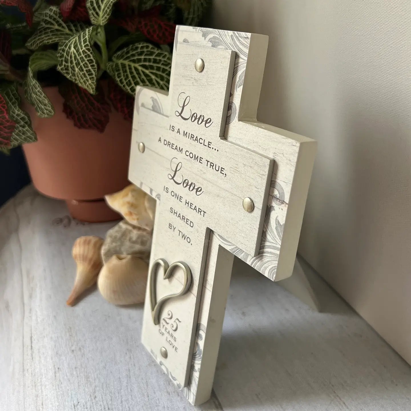 Love Is A Miracle Anniversary Cross