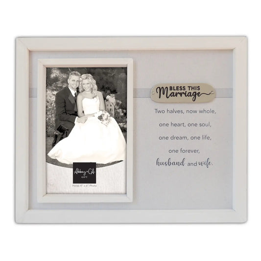 Bless This Marriage Picture Frame