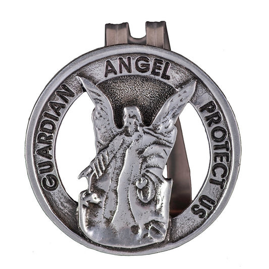 Guardian Angel Protect Us Cutout Visor Clip