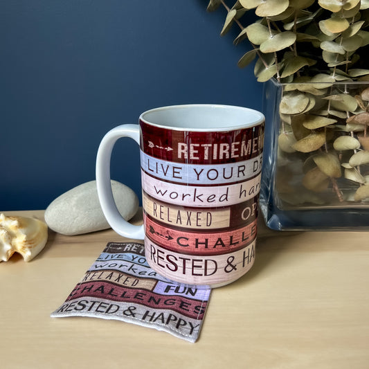 Retirement Mug and Coaster Set