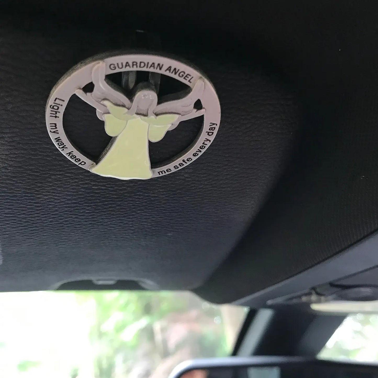 Glow-in-the-dark Angel Visor Clip