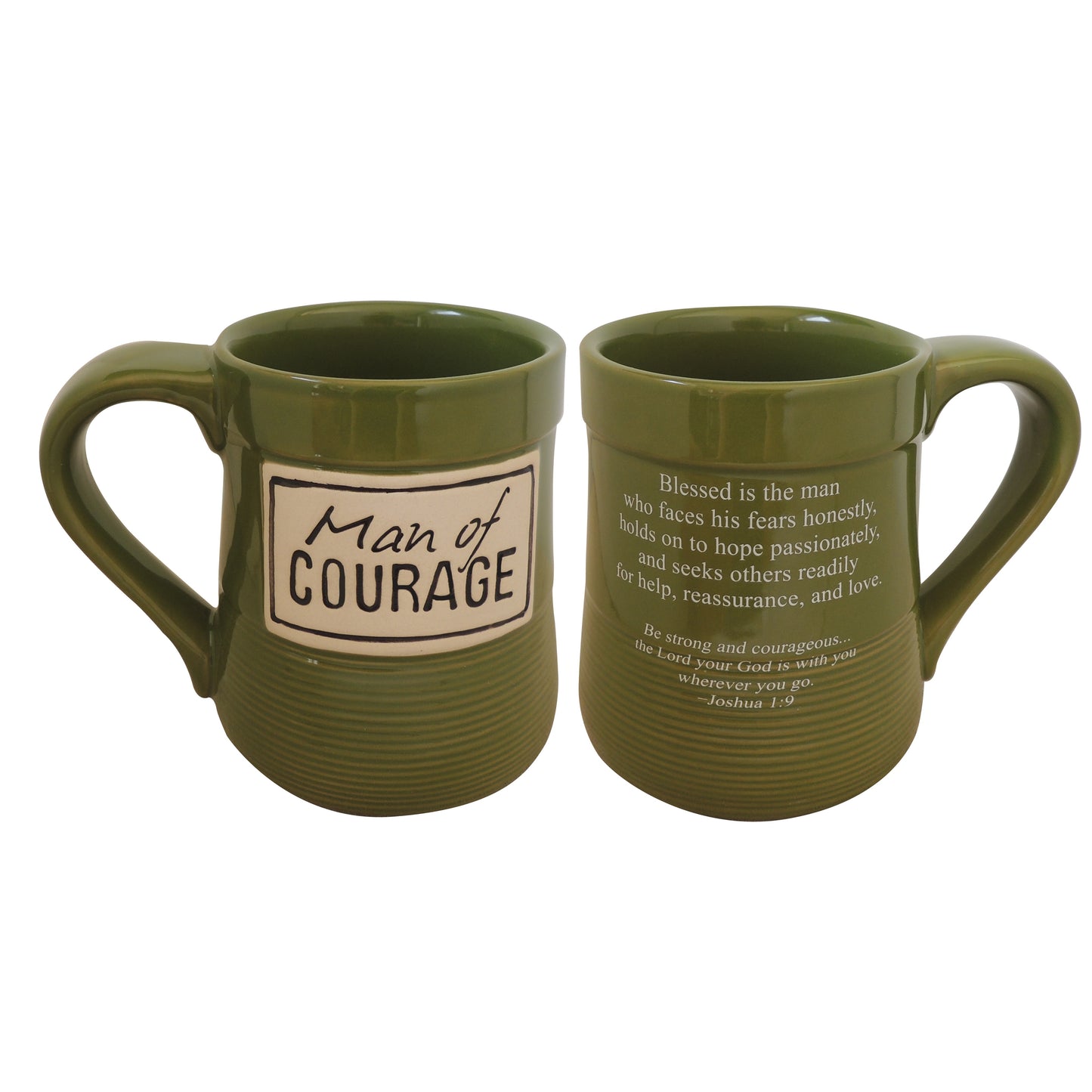 Man of Courage Pottery Mug