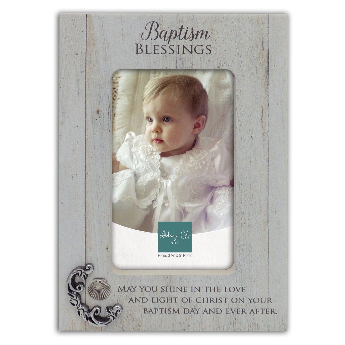 Baptism Blessings Dove Picture Frame