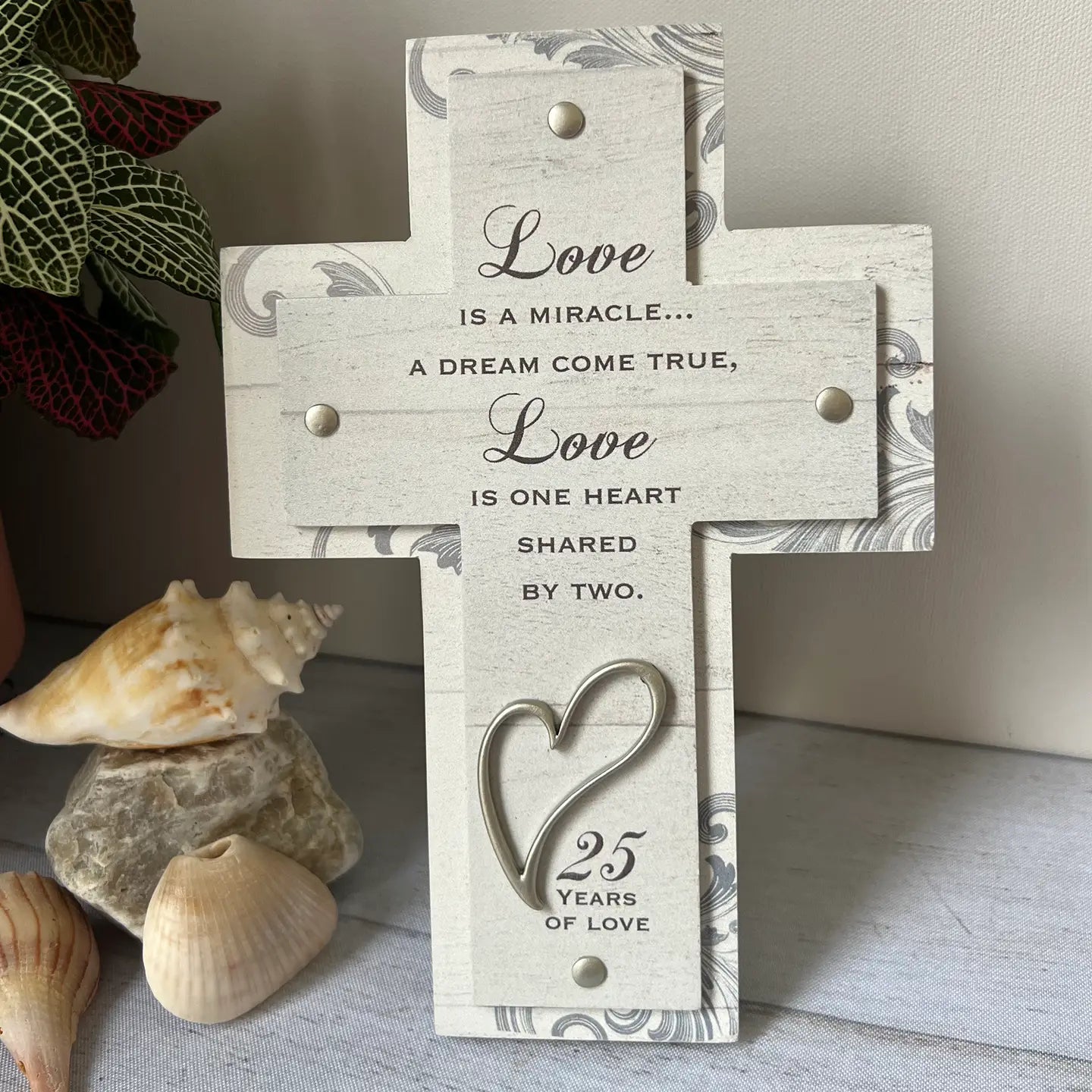 Love Is A Miracle Anniversary Cross