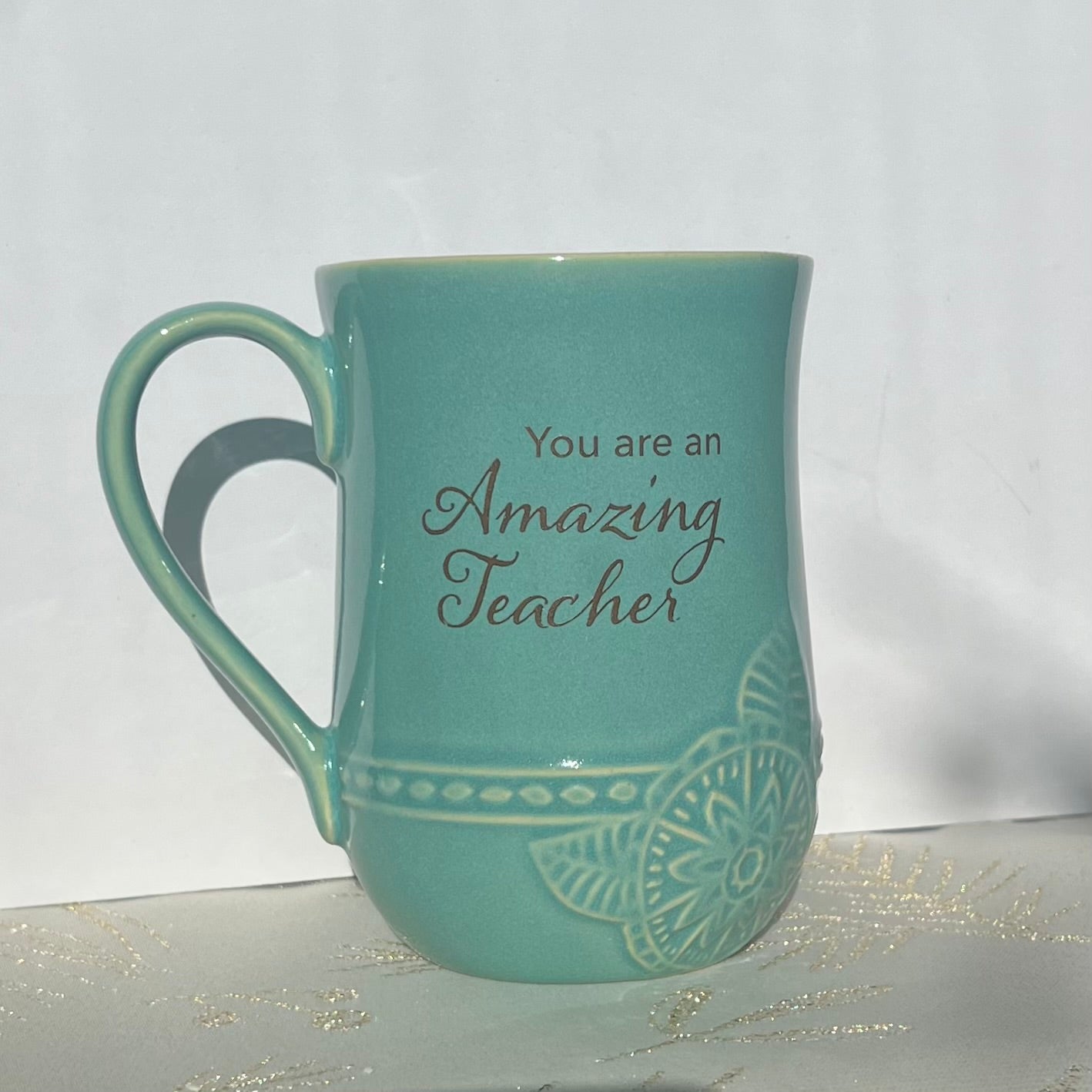 Amazing Teacher Pottery mug