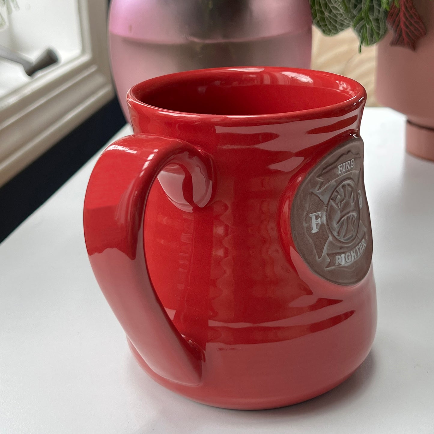 Firefighter Pottery Mug